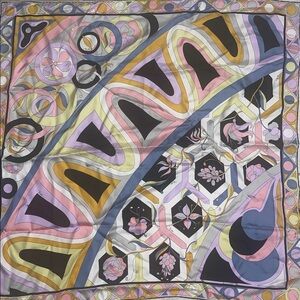 Emilio Pucci Multicolor Silk Scarf